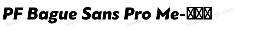 PF Bague Sans Pro Me字体转换